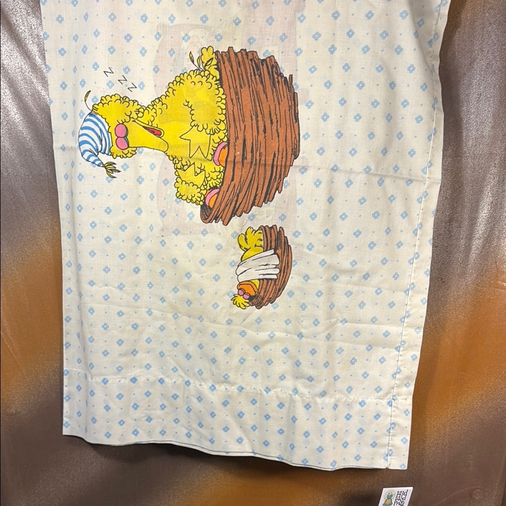 Vintage Sesame Street 2 Pillowcases and twin fitted sheet J.C. Penney D1‎